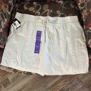XL Skort, nwt, Linen